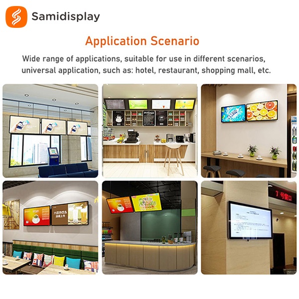 32 inch indoor wall mount digital signage display