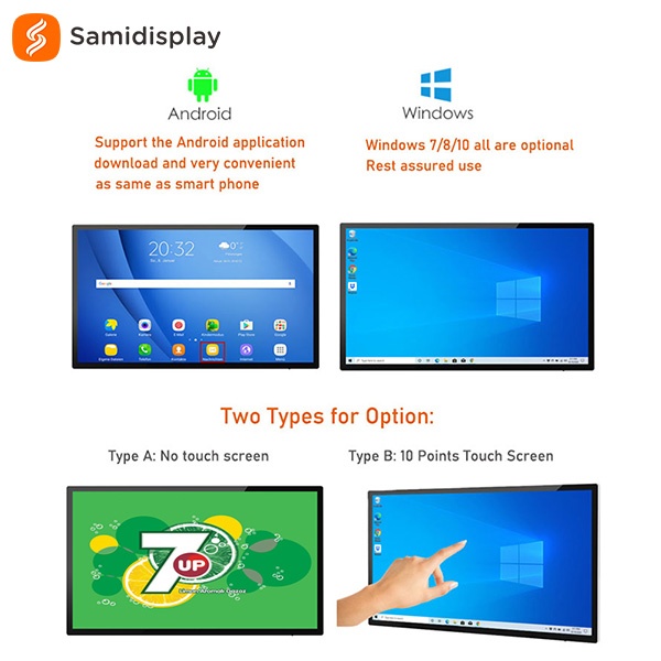 ■ Digital Signage A-32 S32R 32 inch indoor wall mount digital signage display