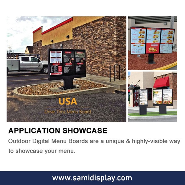 55 inch WeatherProof Digital Outdoor Menu Board