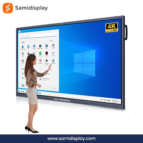 China Factory 4K Smart Board Interactive Touch Screen Whiteboard