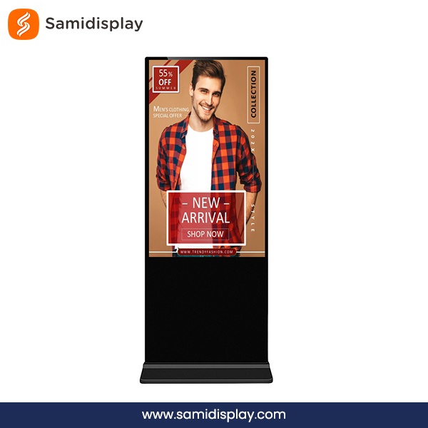 Free Standing Digital Signage Advertising Network Indoor LCD Display Large Touch Screen Kiosk