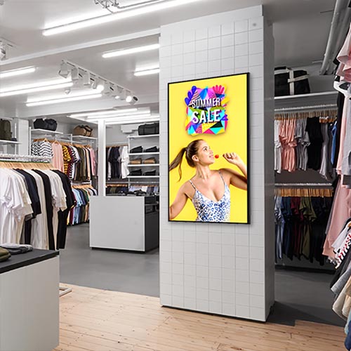Wall mount Android advertising screens