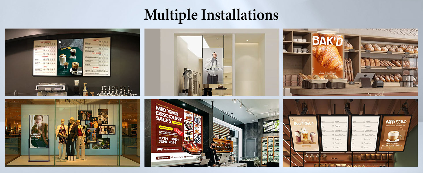 application for wall mount lcd display