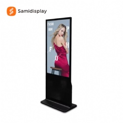 55 Inch Touch Screen Advertising Display Floor Standing