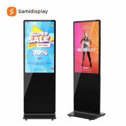 Digital Signage Display 4K Touch Screen Floor Standing