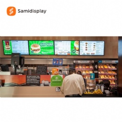 Supermarket Menu Board 32 Inch Wall Mounted Screen